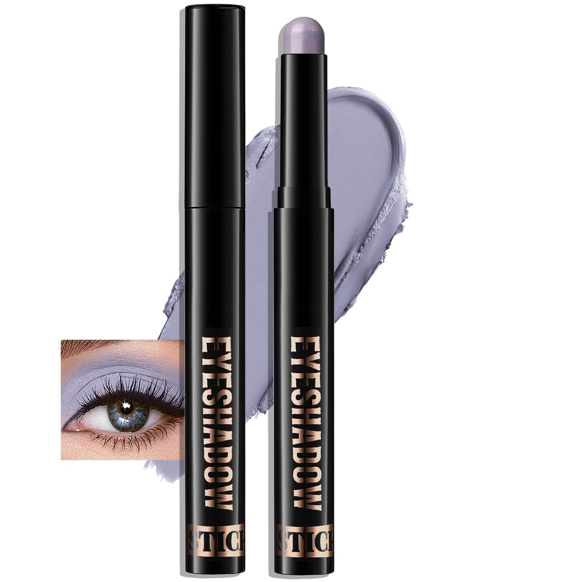 Wugbc front packaging showing periwinkle shade and portable design benefit