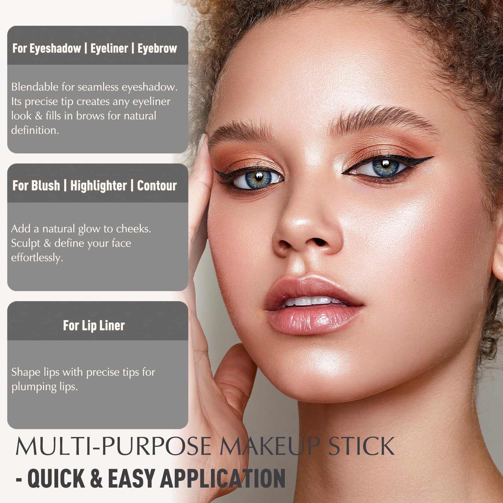 Wugbc in hand size scale demonstrating compact portability for on-the-go touch ups