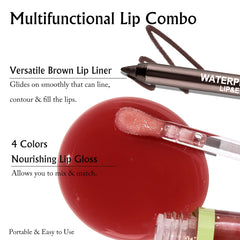 Wugbc triangular lip liner tip close-up for precise, easy shaping benefit