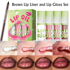 Wugbc tinted lip oil texture swatches showing glossy, hydrating finish benefit