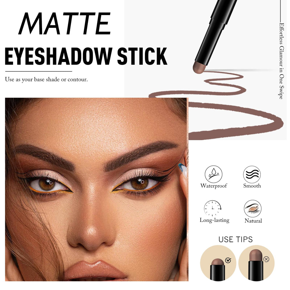 Wugbc Mocha Brown swatch on skin showing rich pigment and buildable coverage
