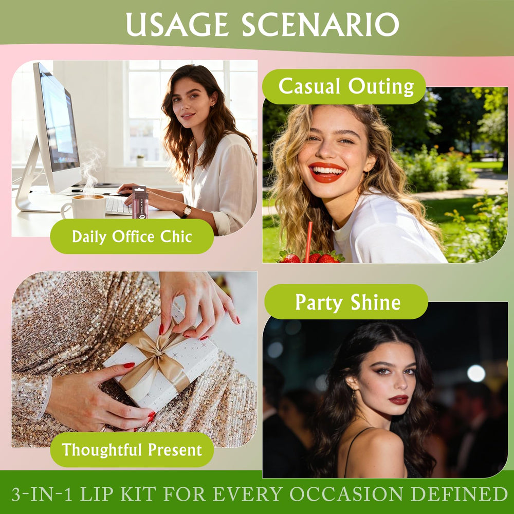 Wugbc three-piece combo flatlay illustrating coordinated shades