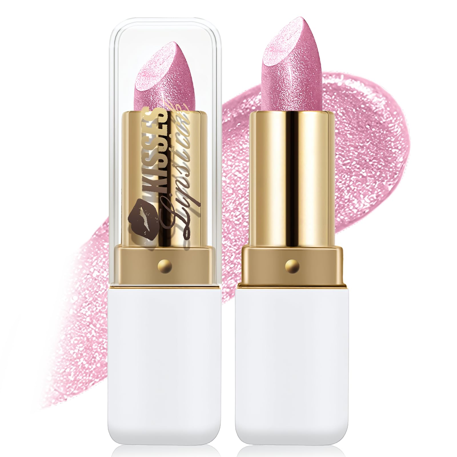 Wugbc lipstick front packaging showing shade and compact design benefit