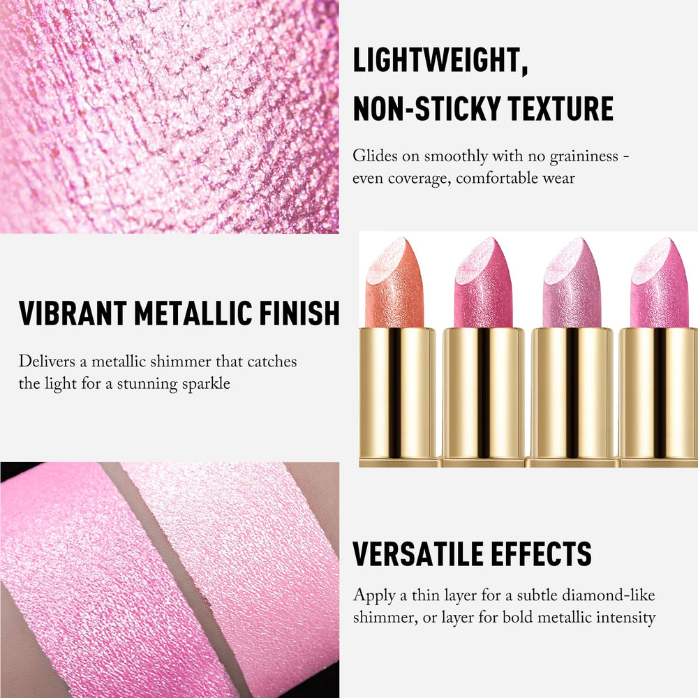 Wugbc texture closeup revealing glitter particles for luminous finish