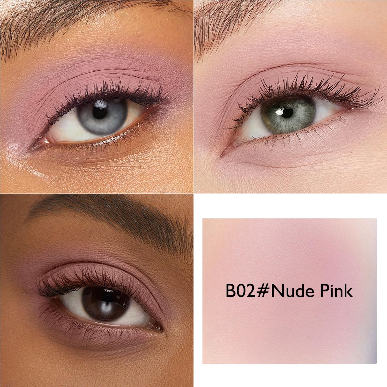 Wugbc open pans top view showing coordinated nude and pink shades