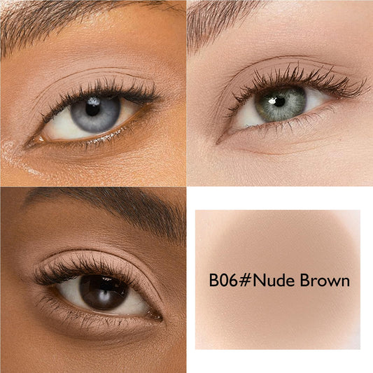 Wugbc close-up of shade pans highlighting pigment and smooth pressed powder finish