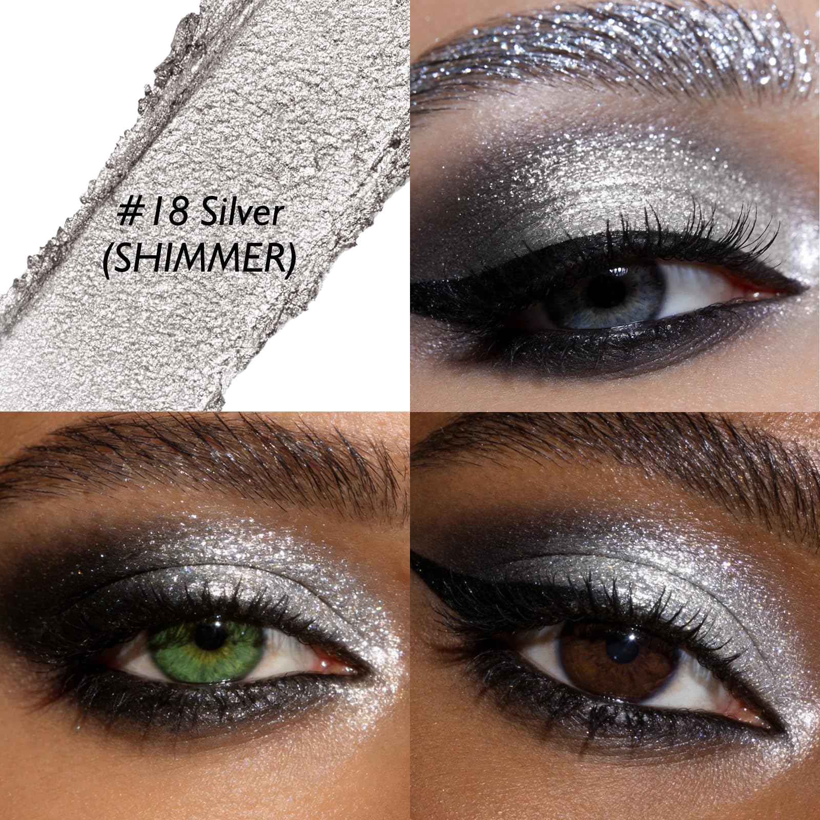 Wugbc silver shimmer tip close-up showing creamy point for precise application