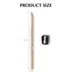 Wugbc pencil size comparison next to coin showing compact travel-friendly design