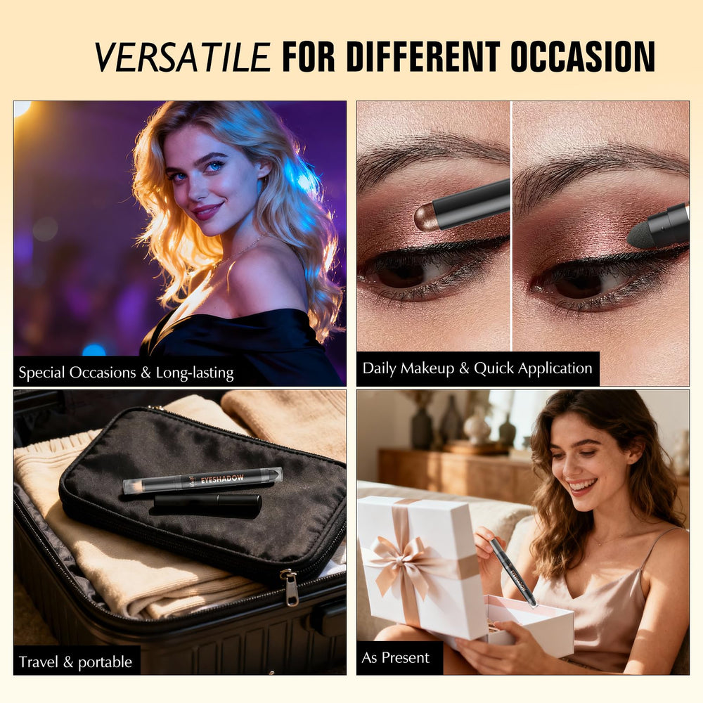 Wugbc smoke plum inside a makeup bag to show compact size and easy portability