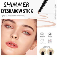 Wugbc swatch on arm revealing high pigment champagne pink shade for long-lasting radiance
