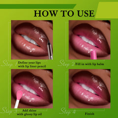 Wugbc gloss texture swatched on arm showing lightweight, glossy finish