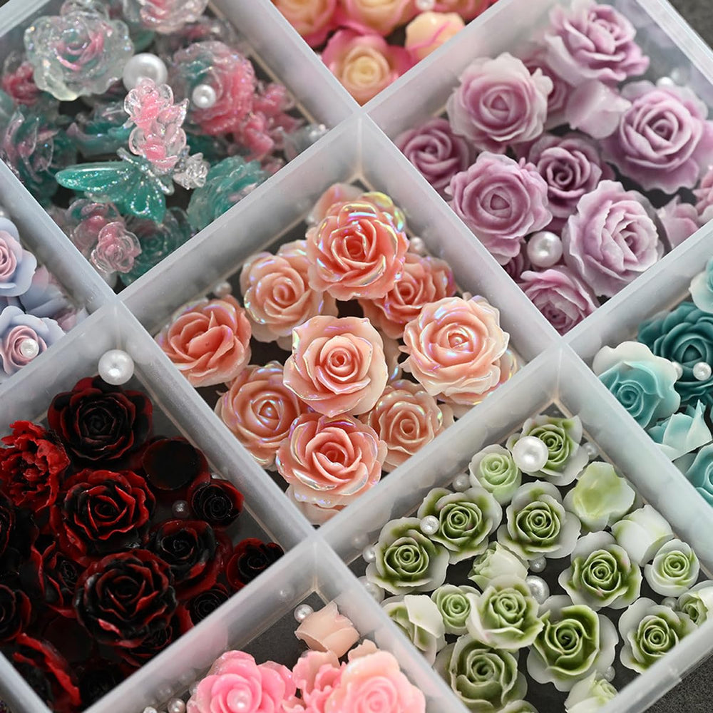 WUHCIM 3D rose detail macro highlighting textured petals and durable material for lasting look