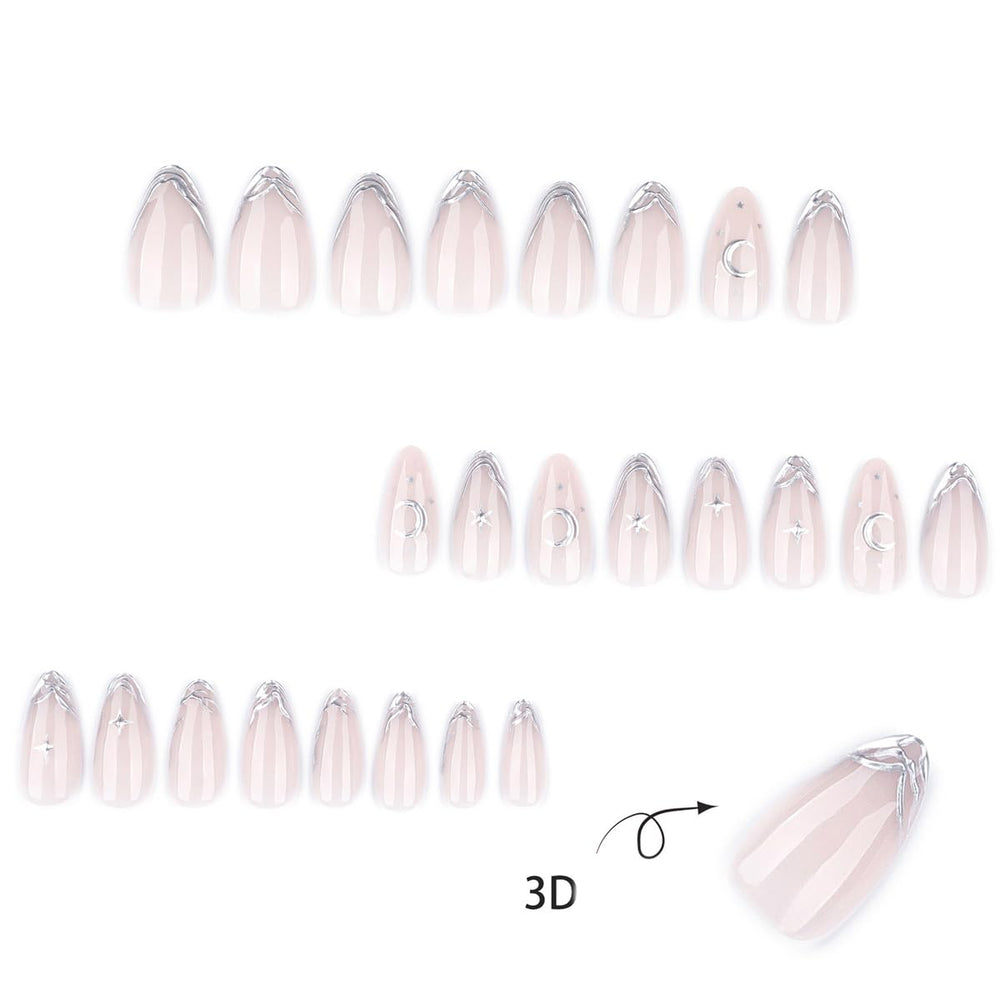 WUHCIM close-up of almond-shaped nude base highlighting smooth finish and natural look