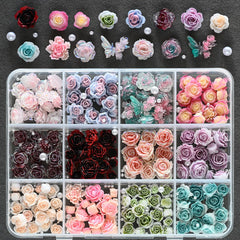 WUHCIM mixed charms closeup displaying varied shapes and sizes for flexible nail design
