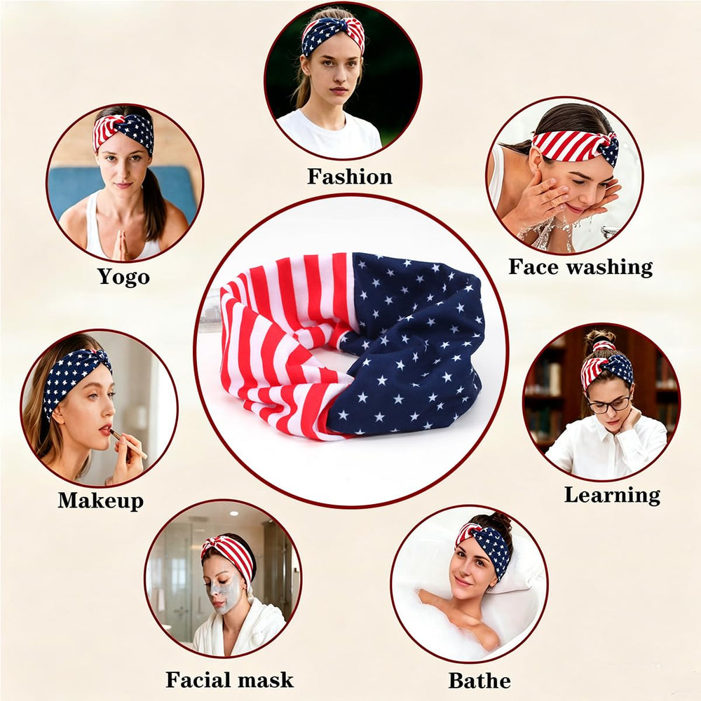 Wuhetyo headband in hand showing scale and flexible stretch