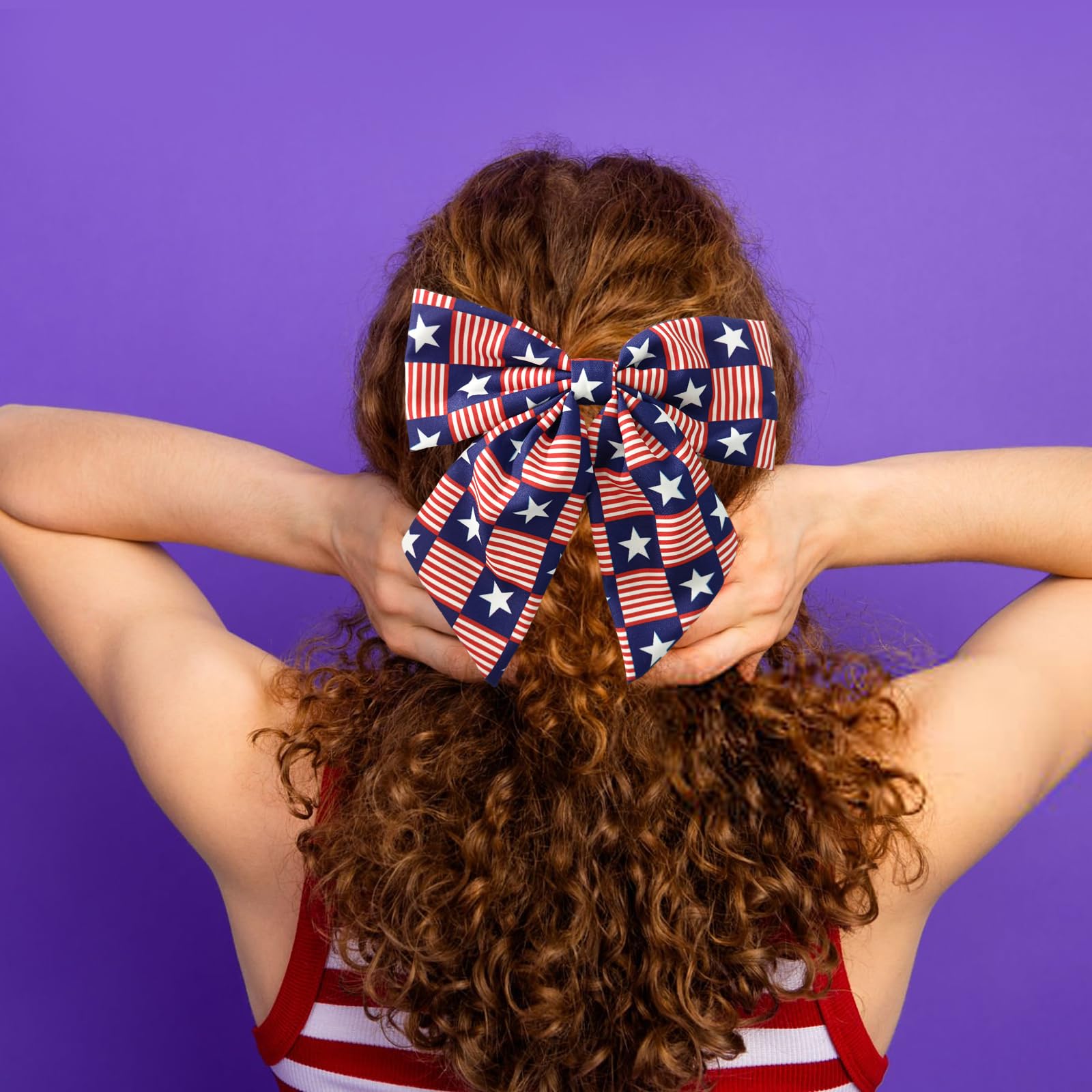 WUIIOE bow worn by child demonstrating secure hold and playful style