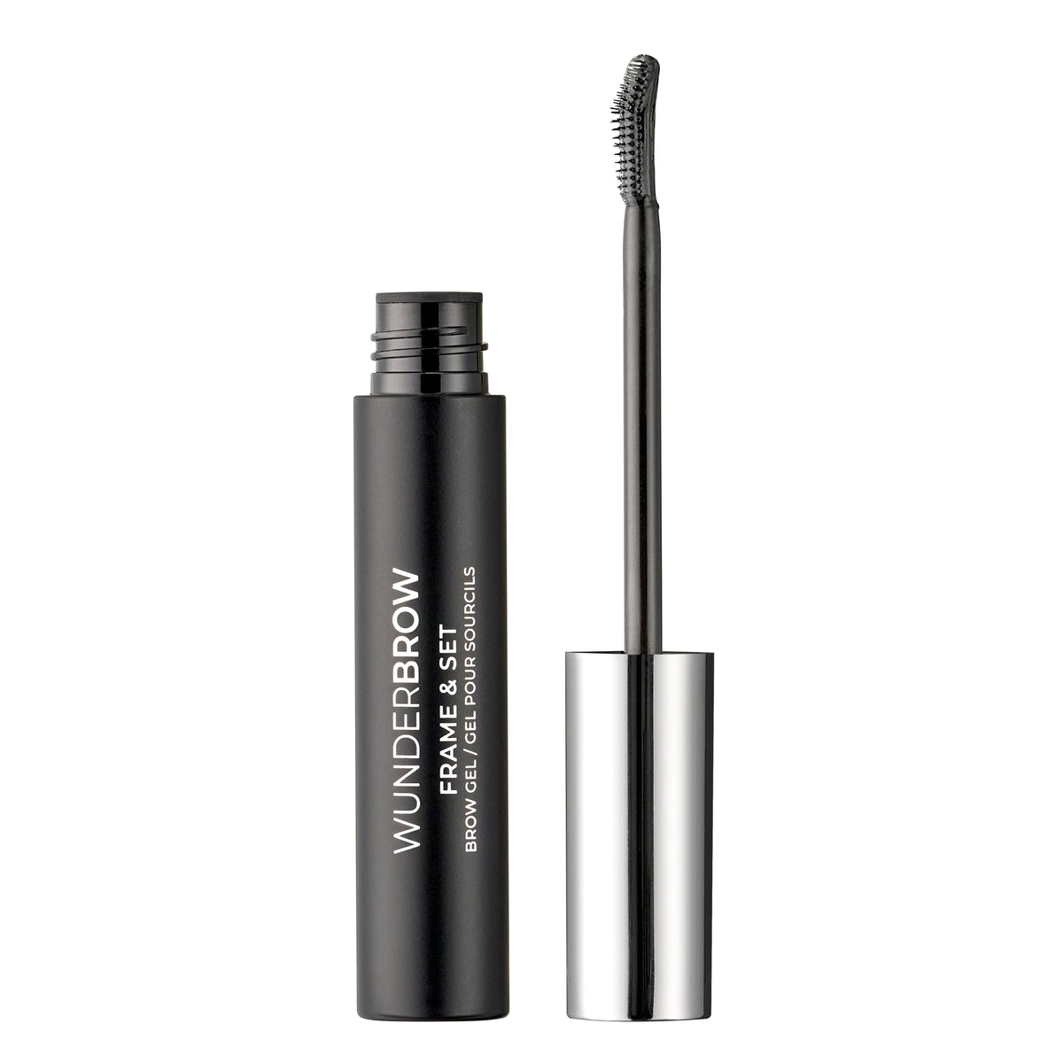 WUNDERBROW front packaging shows clear brow gel and benefit of all-day hold
