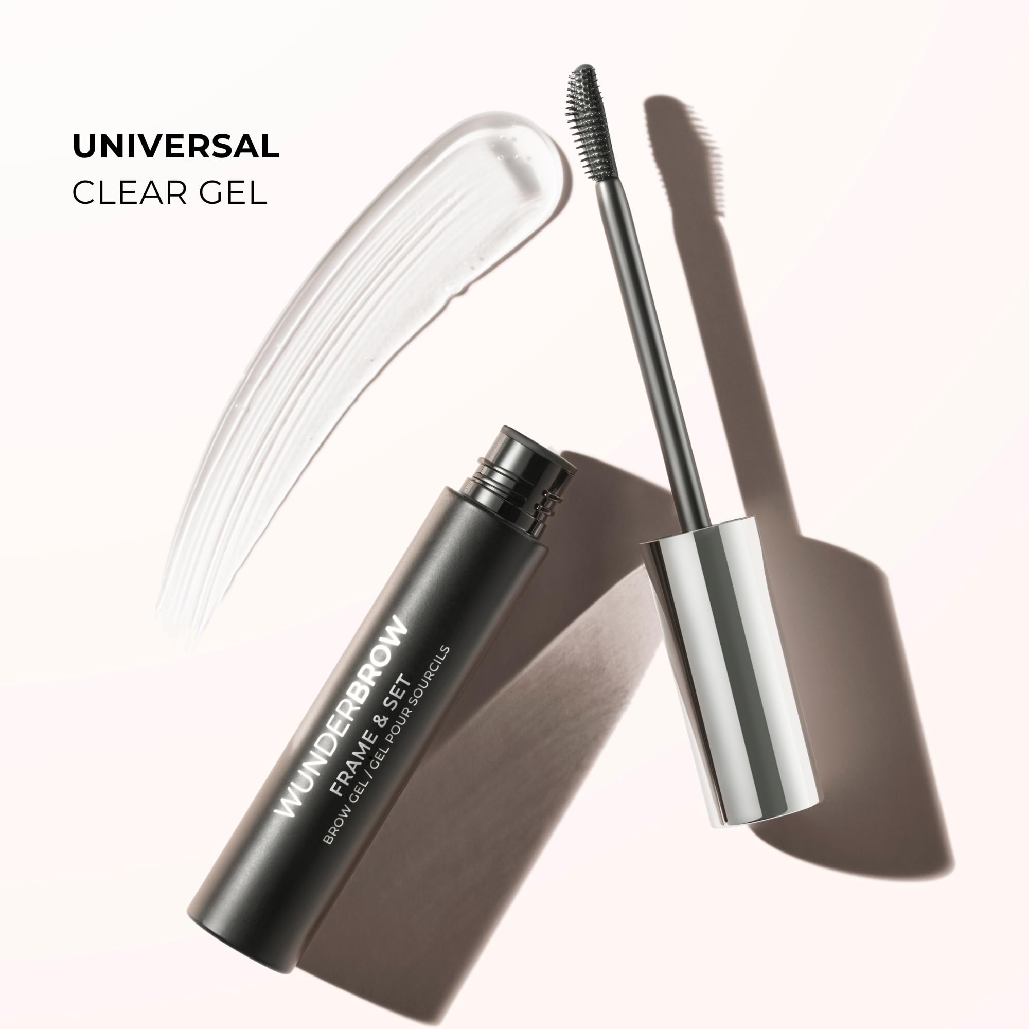 WUNDERBROW lifestyle model with groomed brows showing natural, flexible hold
