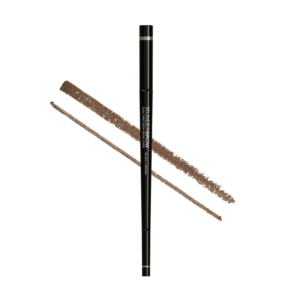 WUNDERBROW dual pencil front view showing dual-ended convenience and polished finish