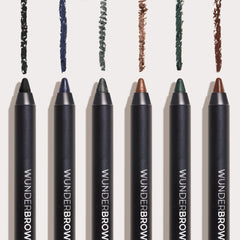 WUNDERBROW pencil beside an 8mm sharpener showing maintenance for crisp lines benefit