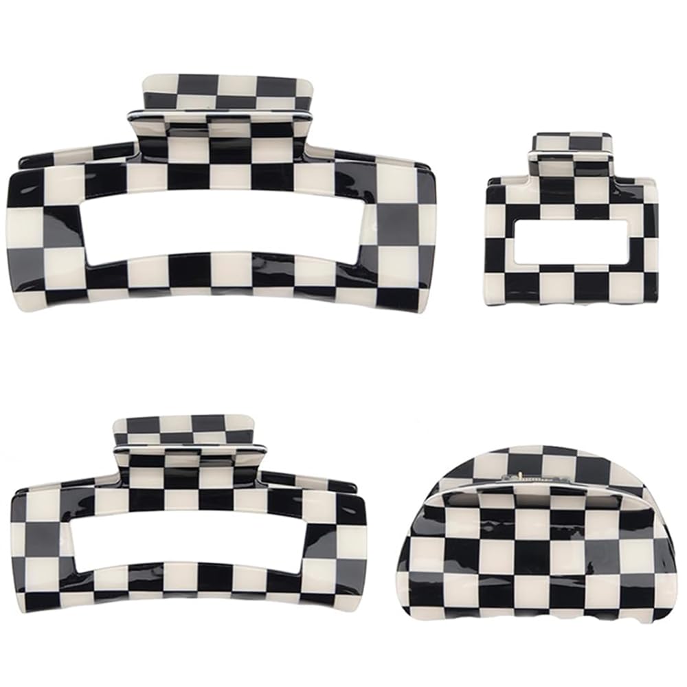 Wvapzwr checkered clip set front packaging shows four-piece selection and style benefit