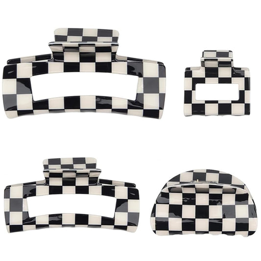 Wvapzwr checkered clip set front packaging shows four-piece selection and style benefit