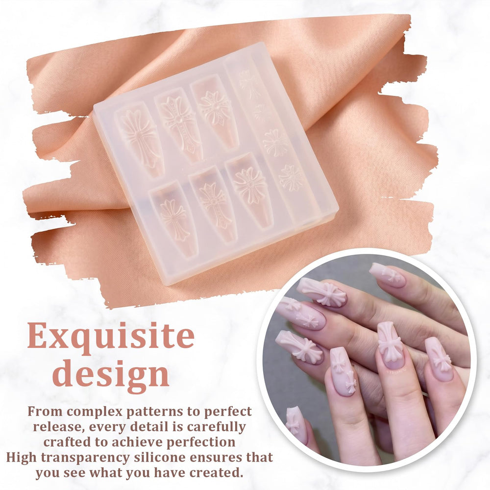 wyewog filled gel cross removed from mold showing glossy finished charm benefit