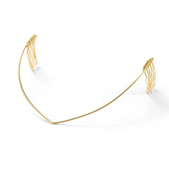 WYSJYBHJ front view of v-shaped metal band showing elegant design and easy wear