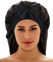 Wzl Wlg worn over long braids to protect hairstyle overnight