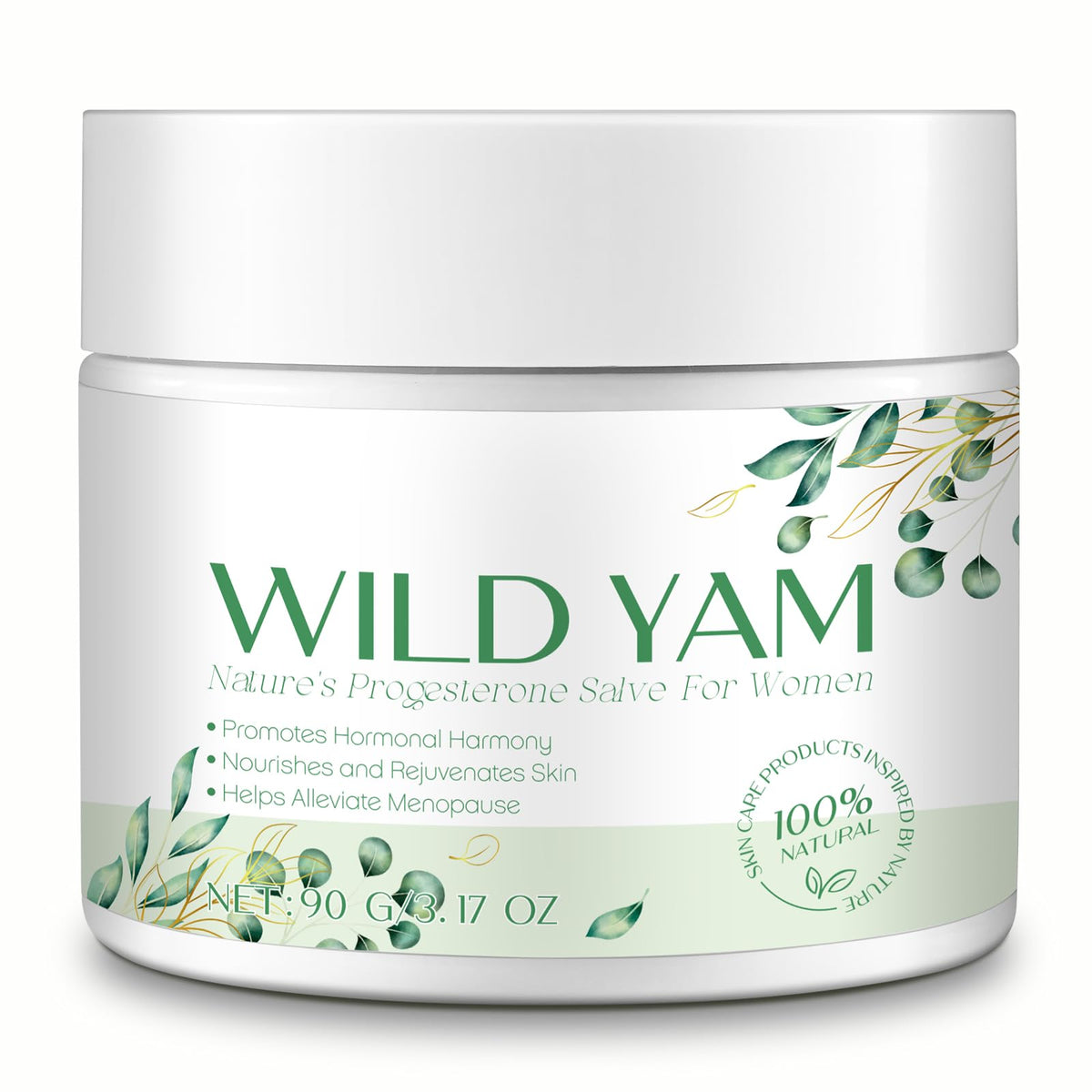 Xaarty jar front view showing label and natural ingredients benefit