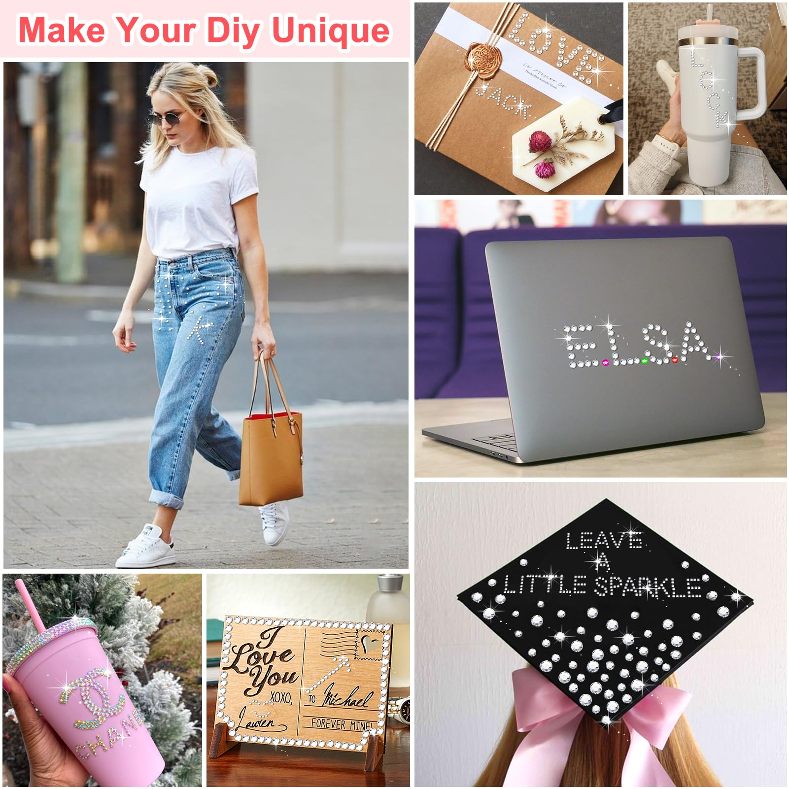XANGNIER letter stickers sheet enabling personalization with monograms