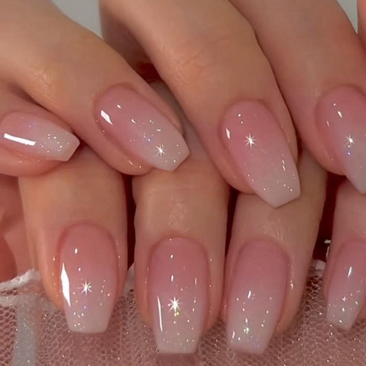 XCREANDO front package view highlighting glitter ombre pink design and ready-to-wear benefit