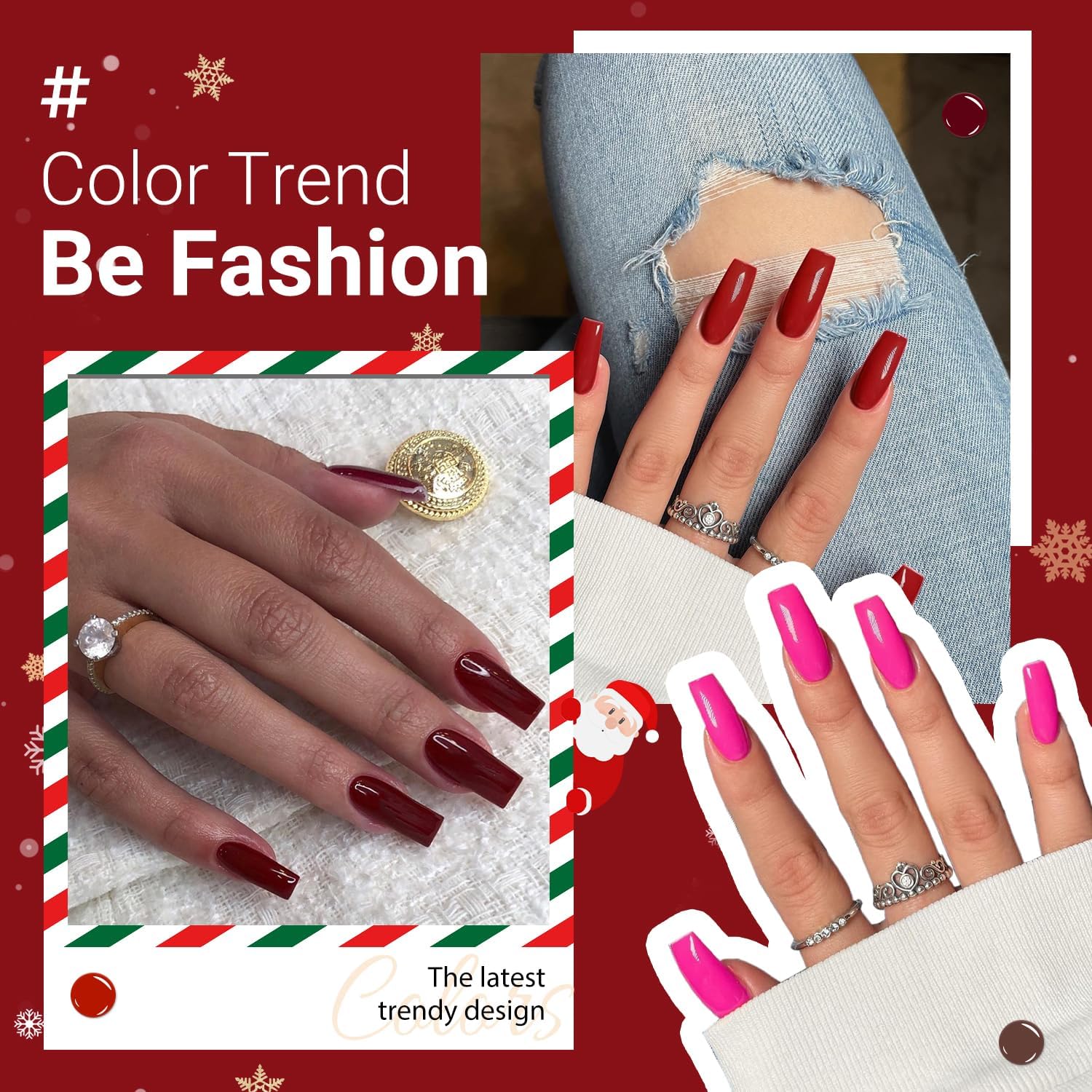 XCREANDO nails on hand lifestyle demonstrating instant polished appearance