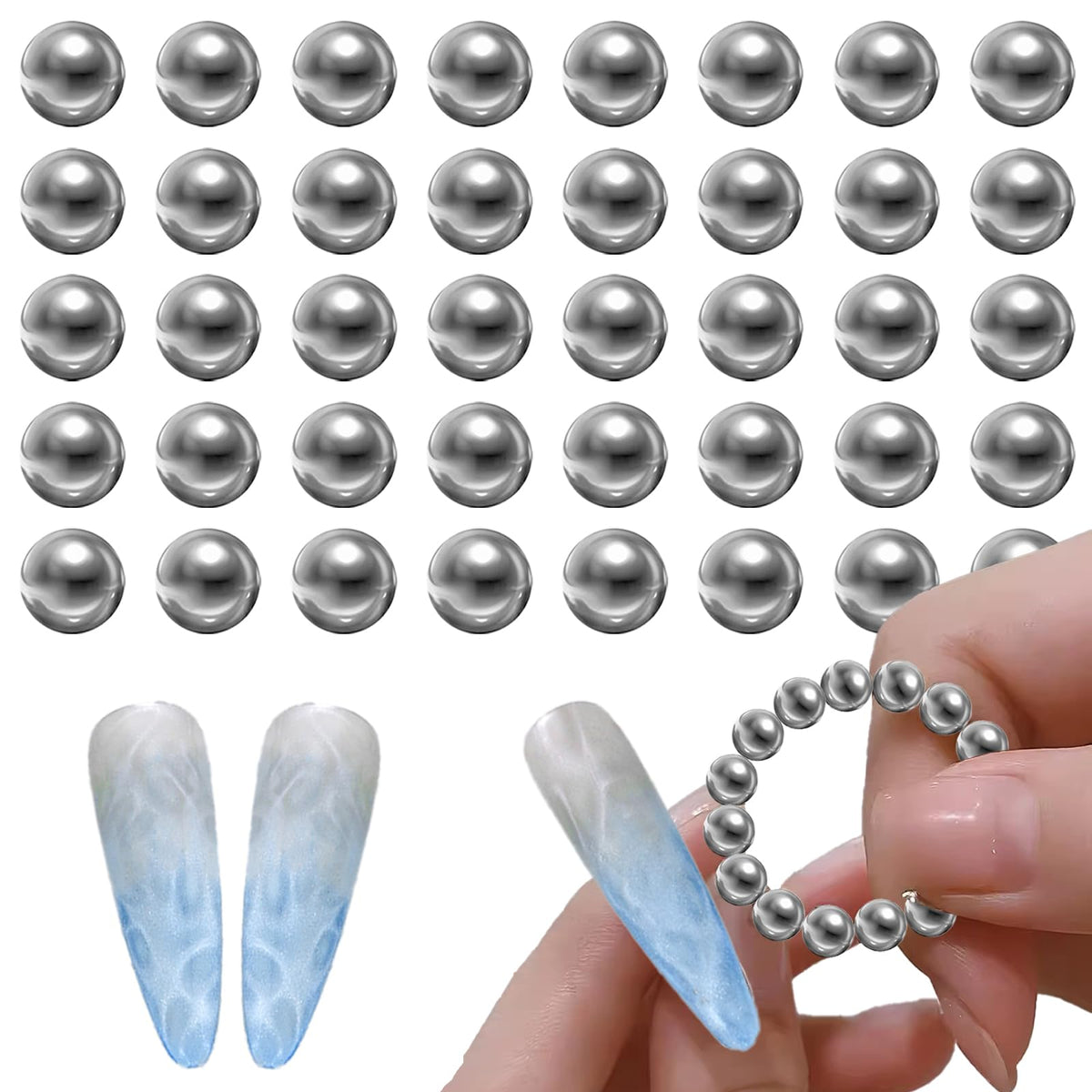 XEAOHESY front view ring magnets showing organized 40-piece set and easy access benefit