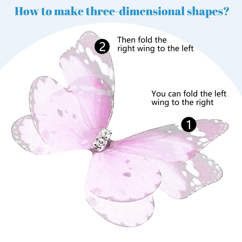 Xelsluthe butterfly attached to a hair clip demonstrating wearable craft versatility