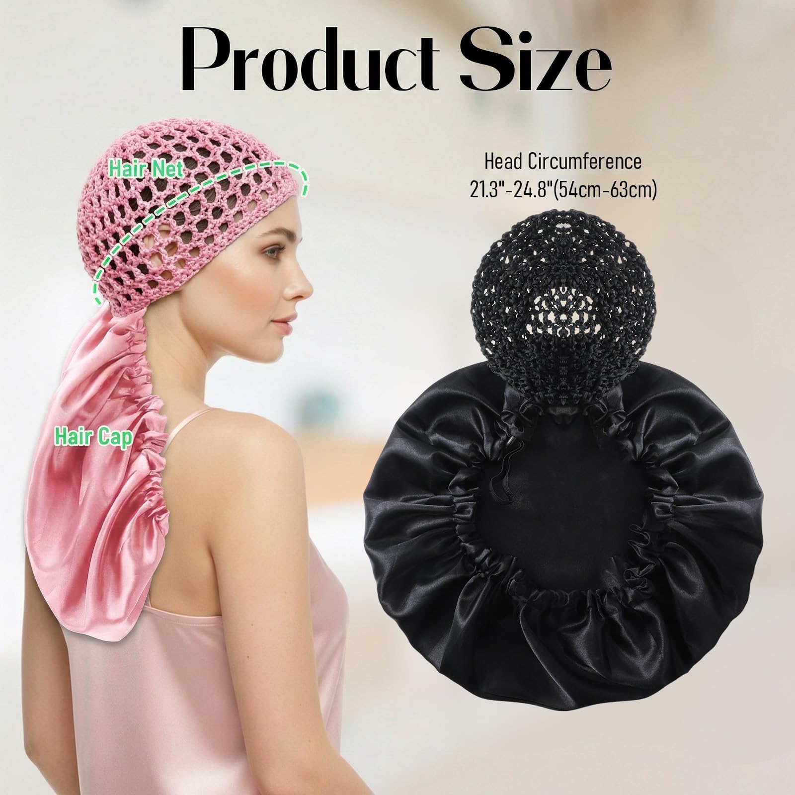 Xelsluthe close-up of inner net securing strands for tangle-free sleep