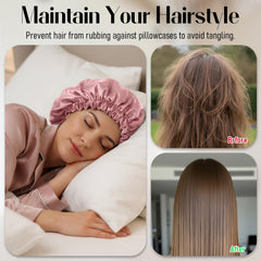 Xelsluthe shown on model sleeping comfortably protecting edges and curls