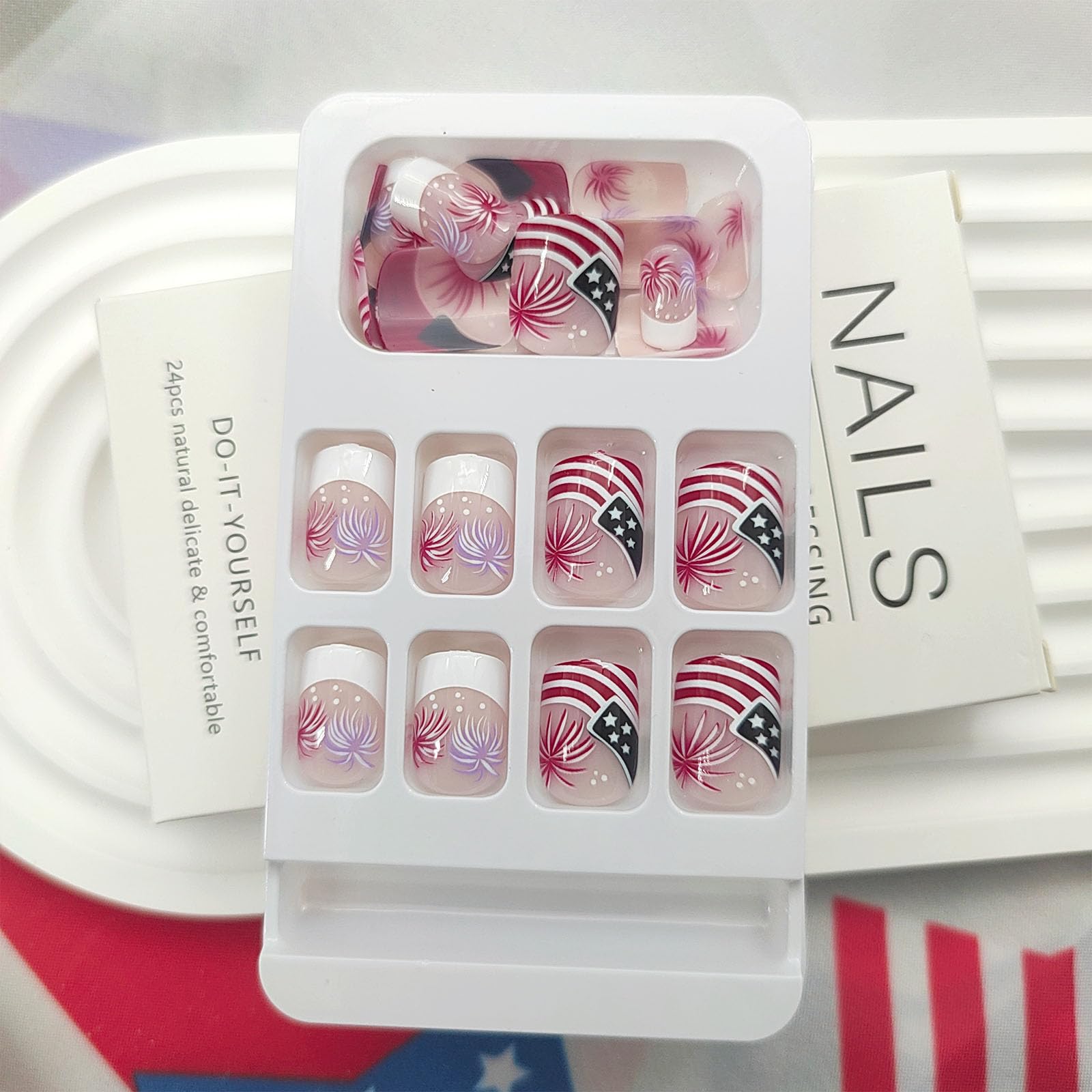 Xenophoer nails applied outdoors lifestyle shot benefit party-ready style