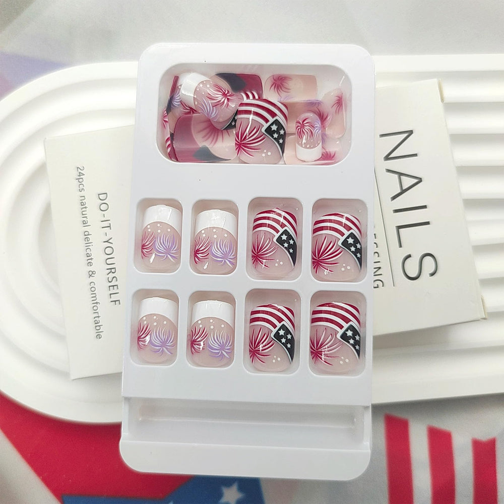 Xenophoer nails applied outdoors lifestyle shot benefit party-ready style