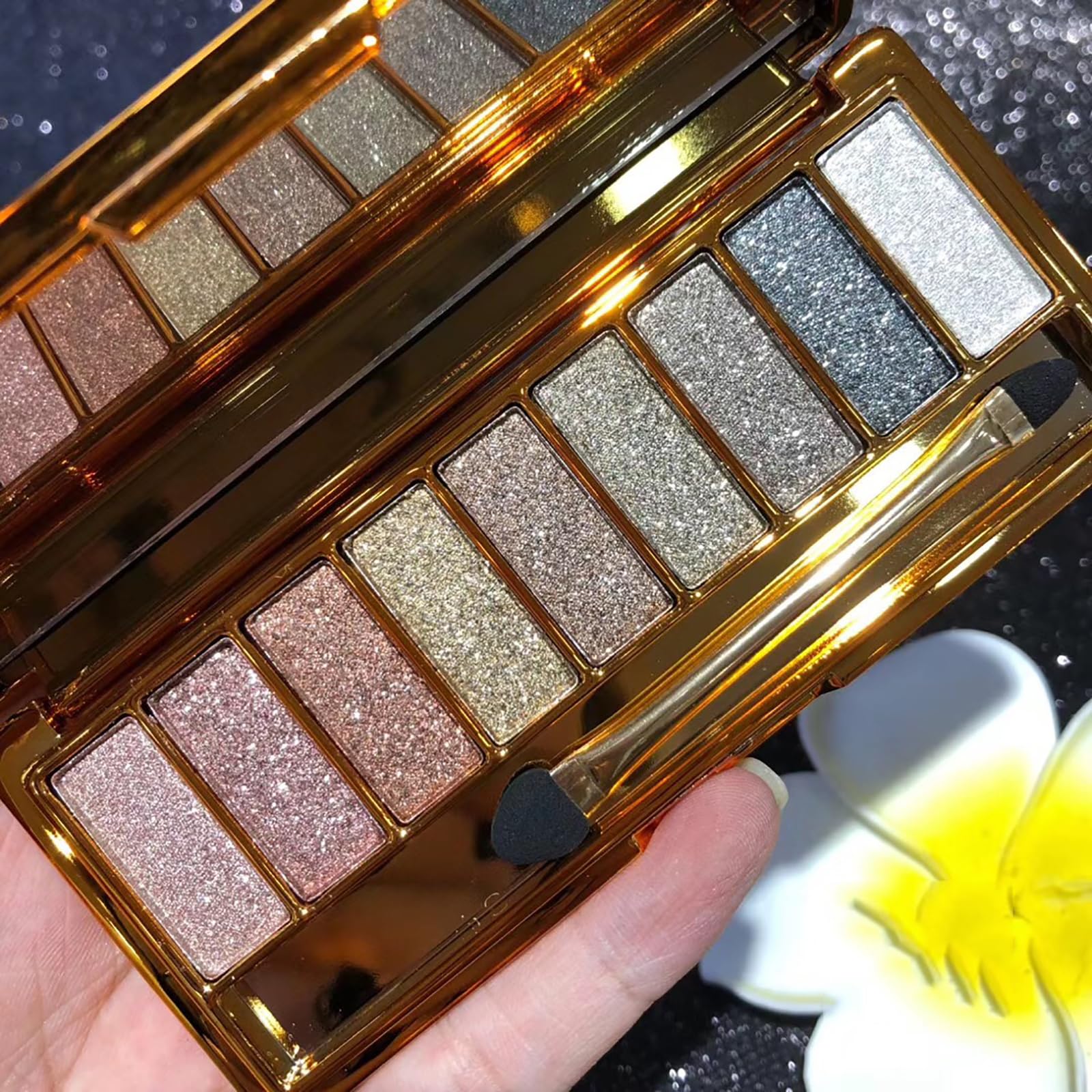 XFEXM palette front view showing nine shades and compact design for travel