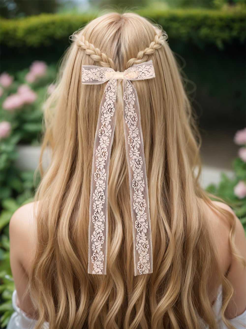 XFYUZR close-up of lace embroidery detail, delicate texture adds charm
