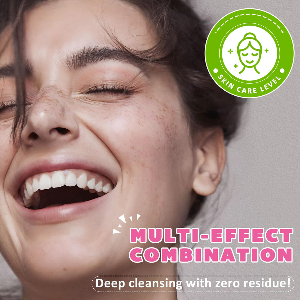 XIAMOFUZHOU jar beside passport and cosmetics, travel-friendly cleansing solution