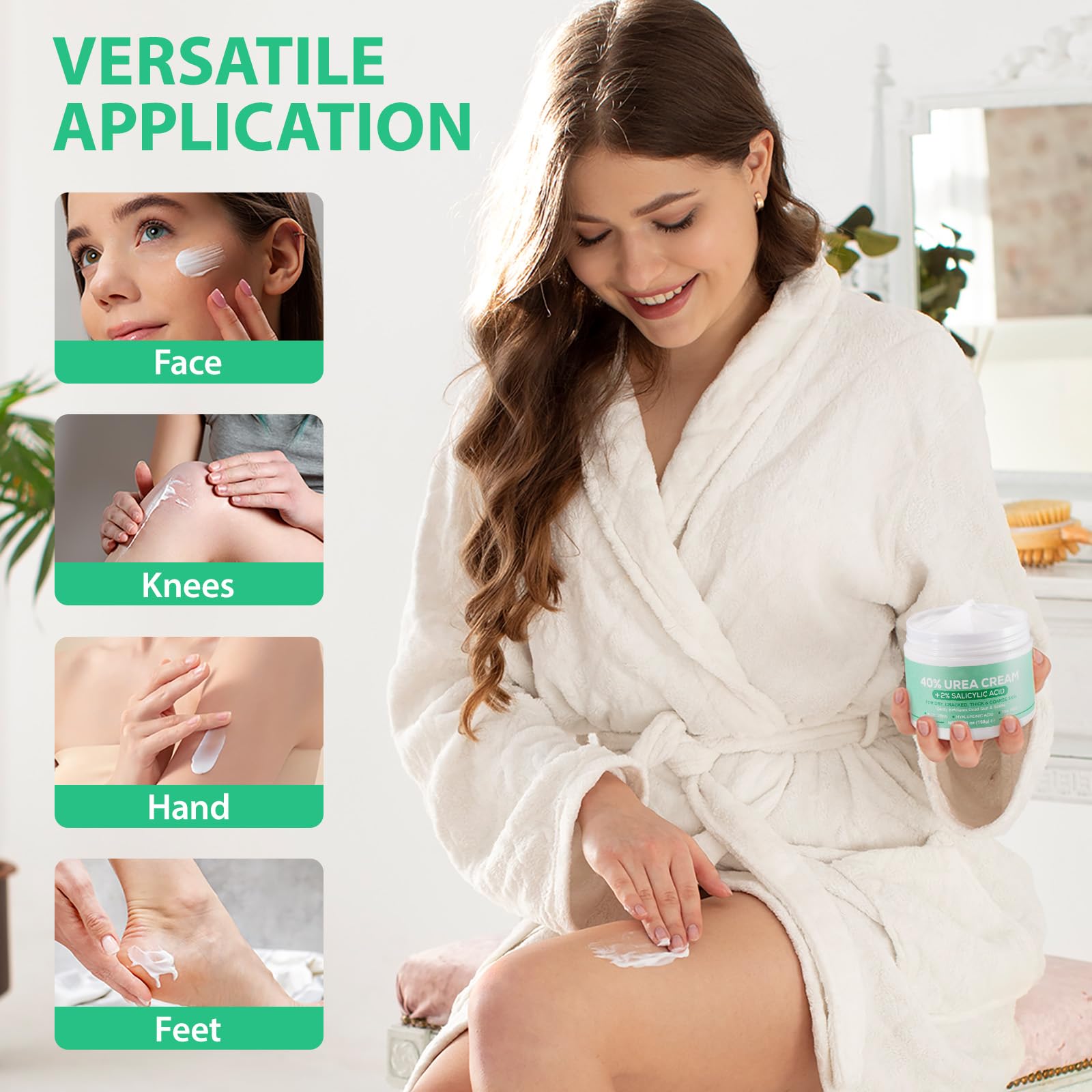 XIAMOFUZHOU on a bathroom shelf lifestyle image suggesting daily care routine benefits