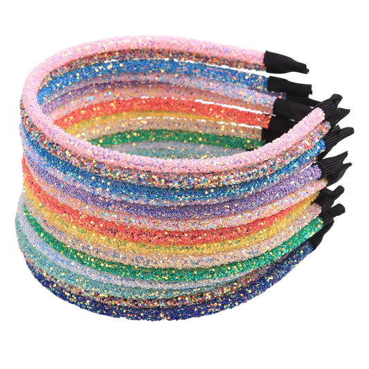 XIMA front packaging showing all 14 glitter headbands and color variety benefit