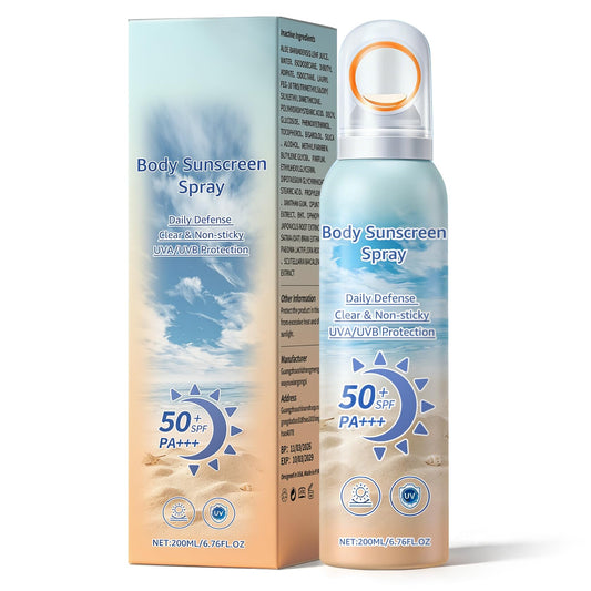 XINGXYUEL front bottle view showing SPF50 protection and compact size