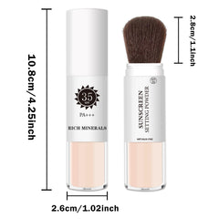 XINGXYUEL label close-up with SPF35 marking for visible mineral sun protection