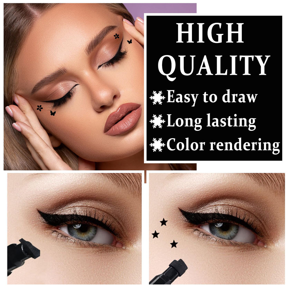 XINGXYUEL stamp in use on eyelid closeup showing consistent motif placement and quick application