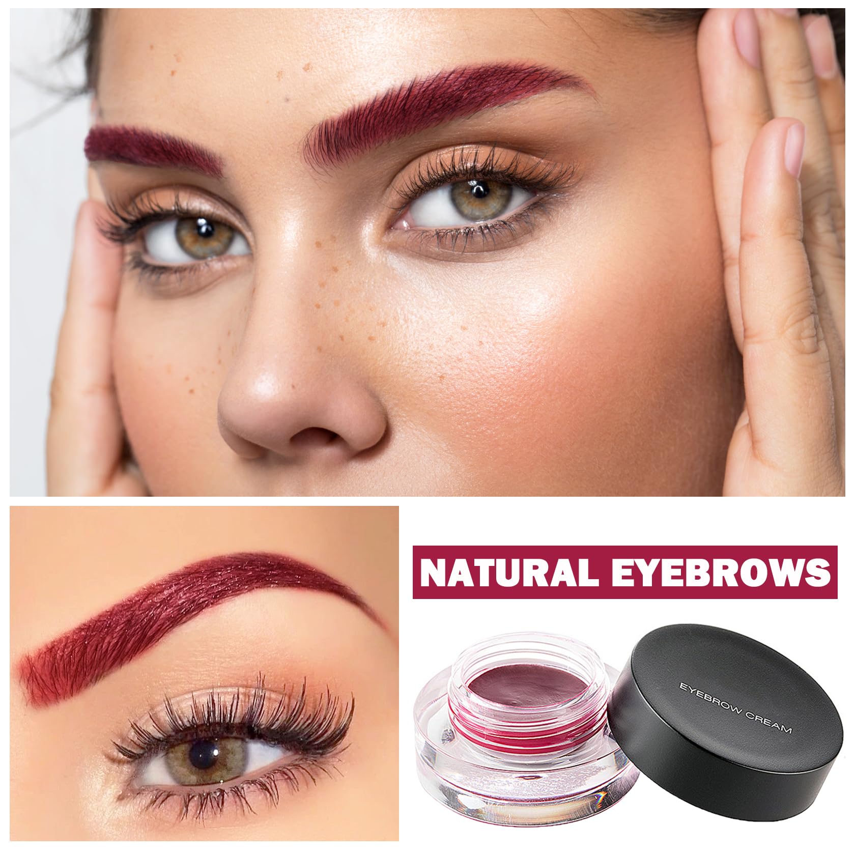 XINGXYUEL angled brush next to jar for precise brow shaping