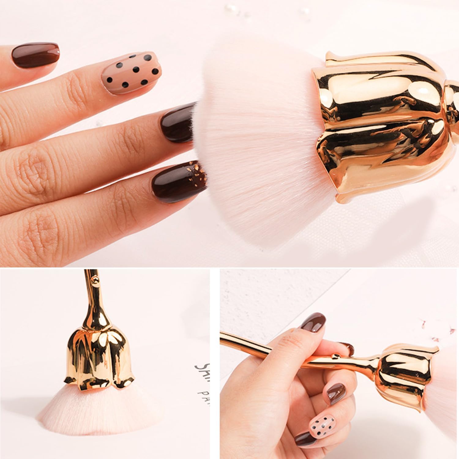 XinSeYuAN bristle texture and rose shape highlighting plush feel