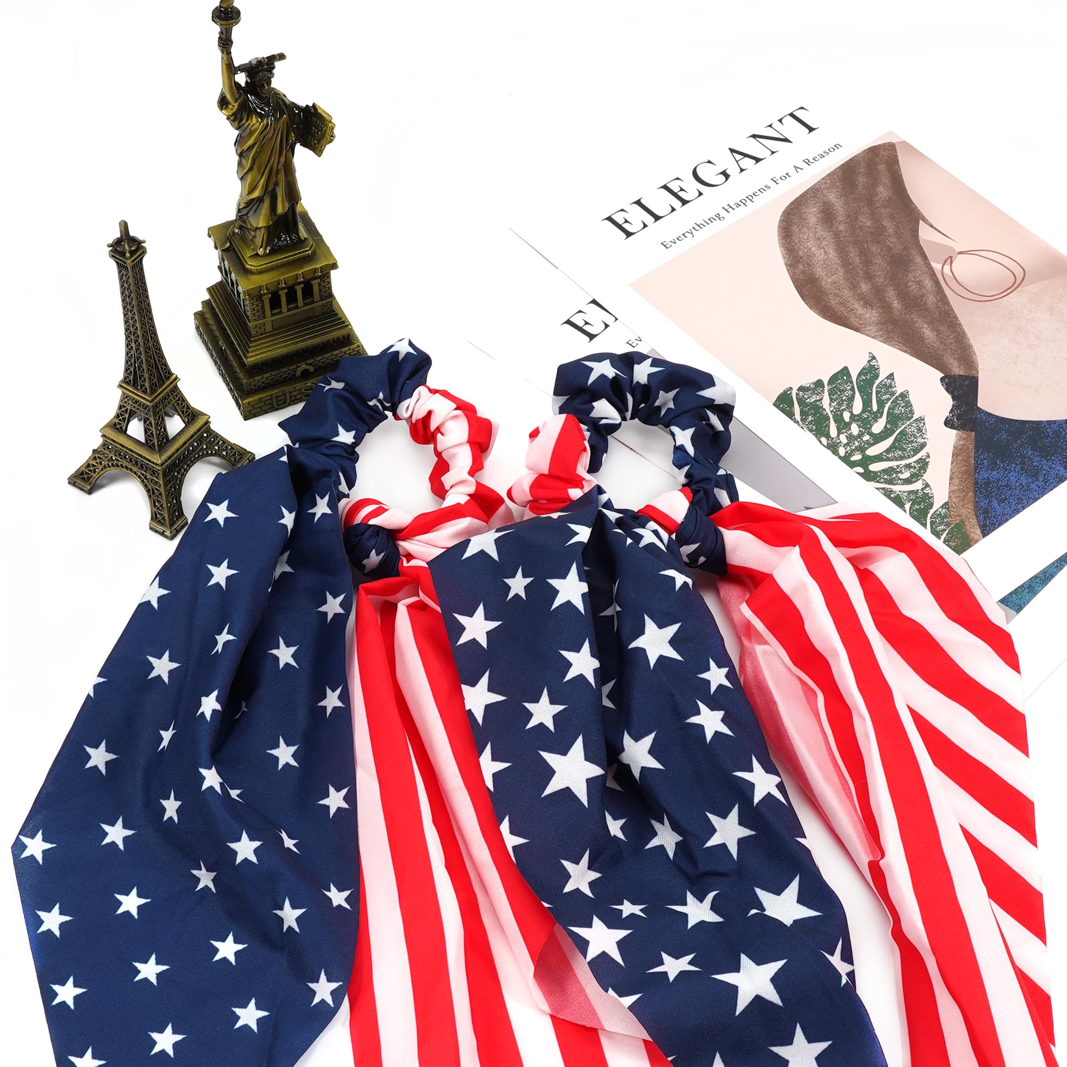 Xinsoloyue hairband worn outdoors adding patriotic flair and confidence
